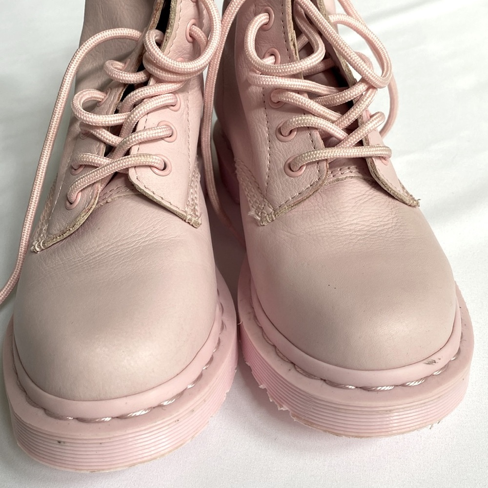 Dr. Martens Shoes 1460 Pascal Women's Pink Chalk Boots Moto size 5 - Picture 13 of 16